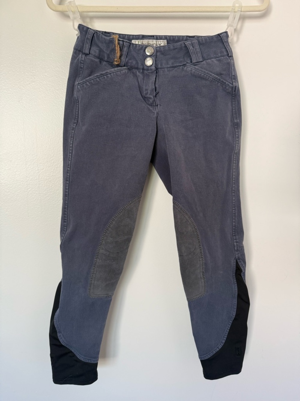 Worn Navy Tredstep Symphony Knee Patch Breeches